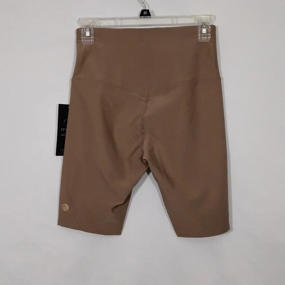 NWT Mpg Sport Avail Deep Taupe High Waisted Bike Short Women Size Small - Picture 2 of 10